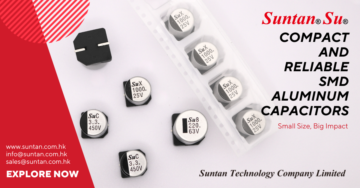 Maximize Space with TS13C SMD Capacitors from Suntan